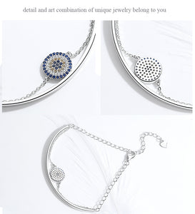 925 Sterling silver evil eye bracelet