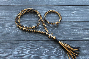 Christian set:  Prayer rope 100 knots + bracelet 33 knots,