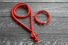 Load image into Gallery viewer, Christian set:  Prayer rope 100 knots + bracelet 33 knots,