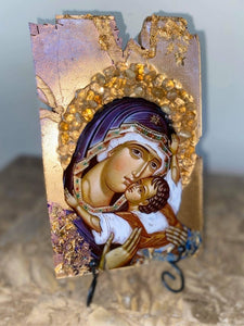 Mother Mary & baby Jesus (Panagia) religious icon