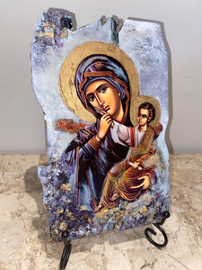 Mother Mary & baby Jesus religious icon