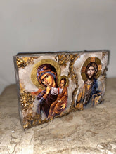 Load image into Gallery viewer, Mother Mary &amp; Jesus Christ block - religious icon or Custom icons