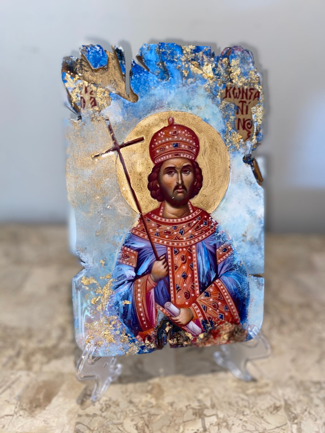Saint Constantino religious icon -