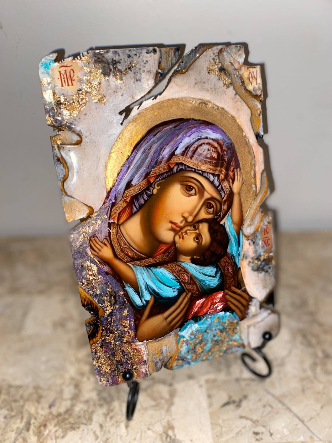 Mother Mary & baby Jesus religious icon