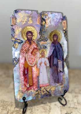 Sts Raphael, Nicholas and Irene religious icon