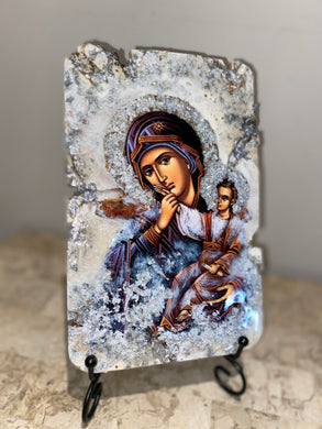 Mother Mary & baby Jesus religious icon