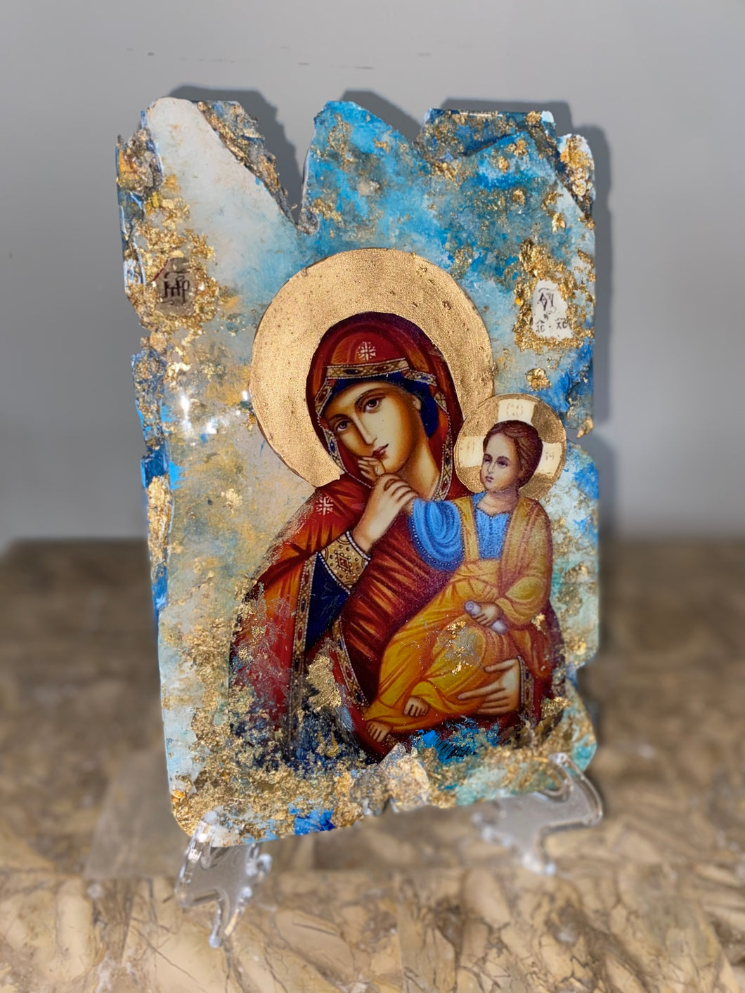 Mother Mary & baby Jesus religious icon