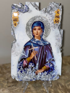 Saint Emilia religious icon  size small