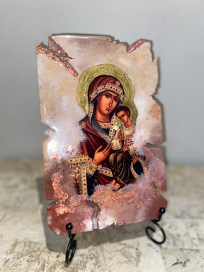 Mother Mary & baby Jesus religious icon