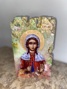 Saint Kyriaki Religious Icon -