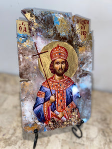Kostantino  - religious wood icon
