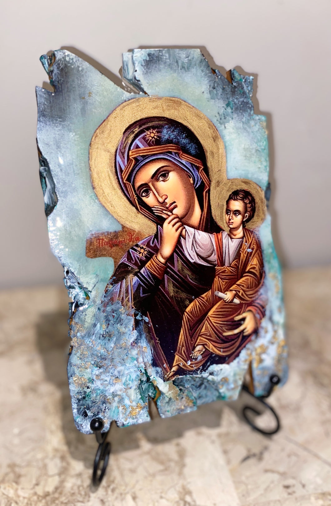 Mother Mary & baby Jesus religious icon