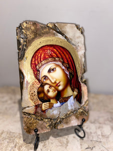 Mother Mary & baby Jesus (panagia) religious icon