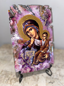 Mother Mary & baby Jesus religious icon