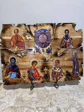 Load image into Gallery viewer, 2-9 MULTI SAINT CUSTOM REQUEST ORDER icon wooden SIZE RECTANGLE LARGE