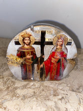Load image into Gallery viewer, Saint Constantino &amp; Saint Eleni  mini religious