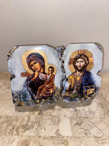 Mother Mary & Jesus Christ religious icon