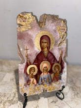 Load image into Gallery viewer, Saint Sophia and her three daughters religious icon