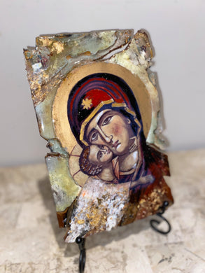 Mother Mary & baby Jesus religious icon