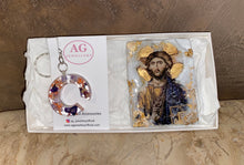 Load image into Gallery viewer, Gift Set - Jesus Christ Icon &amp;  C Keyring
