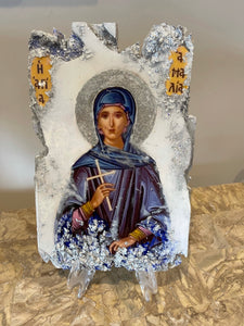 Saint Emilia religious icon  size small