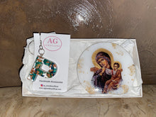 Load image into Gallery viewer, Gift Set - Mother Mary Icon &amp;  P Keyring
