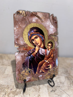 Mother Mary & baby Jesus religious icon