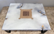 Load image into Gallery viewer, Wooden Serving platter with Greek key