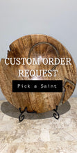 Load image into Gallery viewer, CUSTOM REQUEST ORDER icon wooden SIZE ROUND MEDIUM