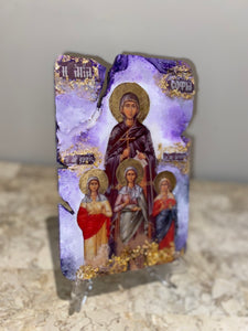 Saint Sophia and her three daughters religious icon