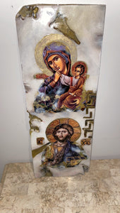 Jesus Christ & Mother Mary religious Icon ready to ship