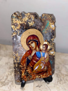 Mother Mary & baby Jesus religious icon