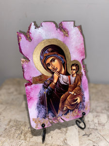 Mother Mary with baby Jesus (Panagia) religious icon