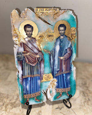 Saint Anargyroi religious icon