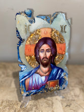 Load image into Gallery viewer, Jesus Christ with citrine gemstone - Original