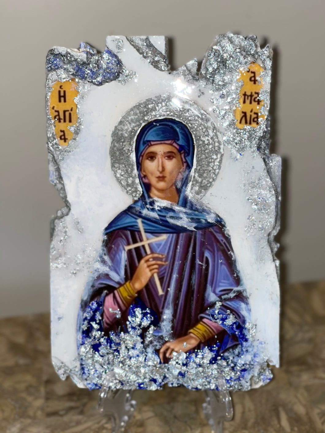 Saint Emilia religious icon  size small