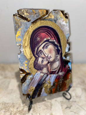 Mother Mary & baby Jesus religious icon