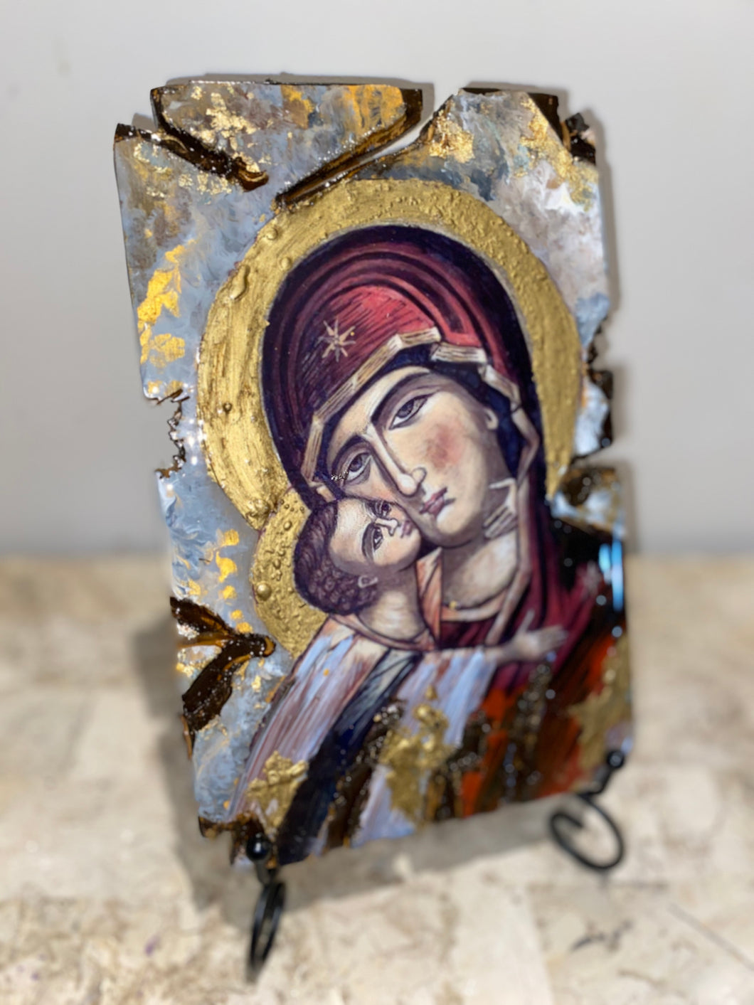 Mother Mary & baby Jesus religious icon