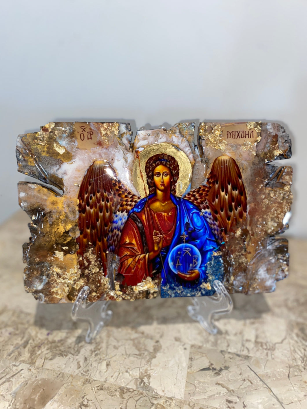 Archangel Michael Religious Icon - one of a kind
