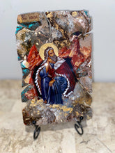 Load image into Gallery viewer, Saint Elias the prophet  ( Elijah)- religious wood epoxy resin handmade icon art - Only 1 off - Original