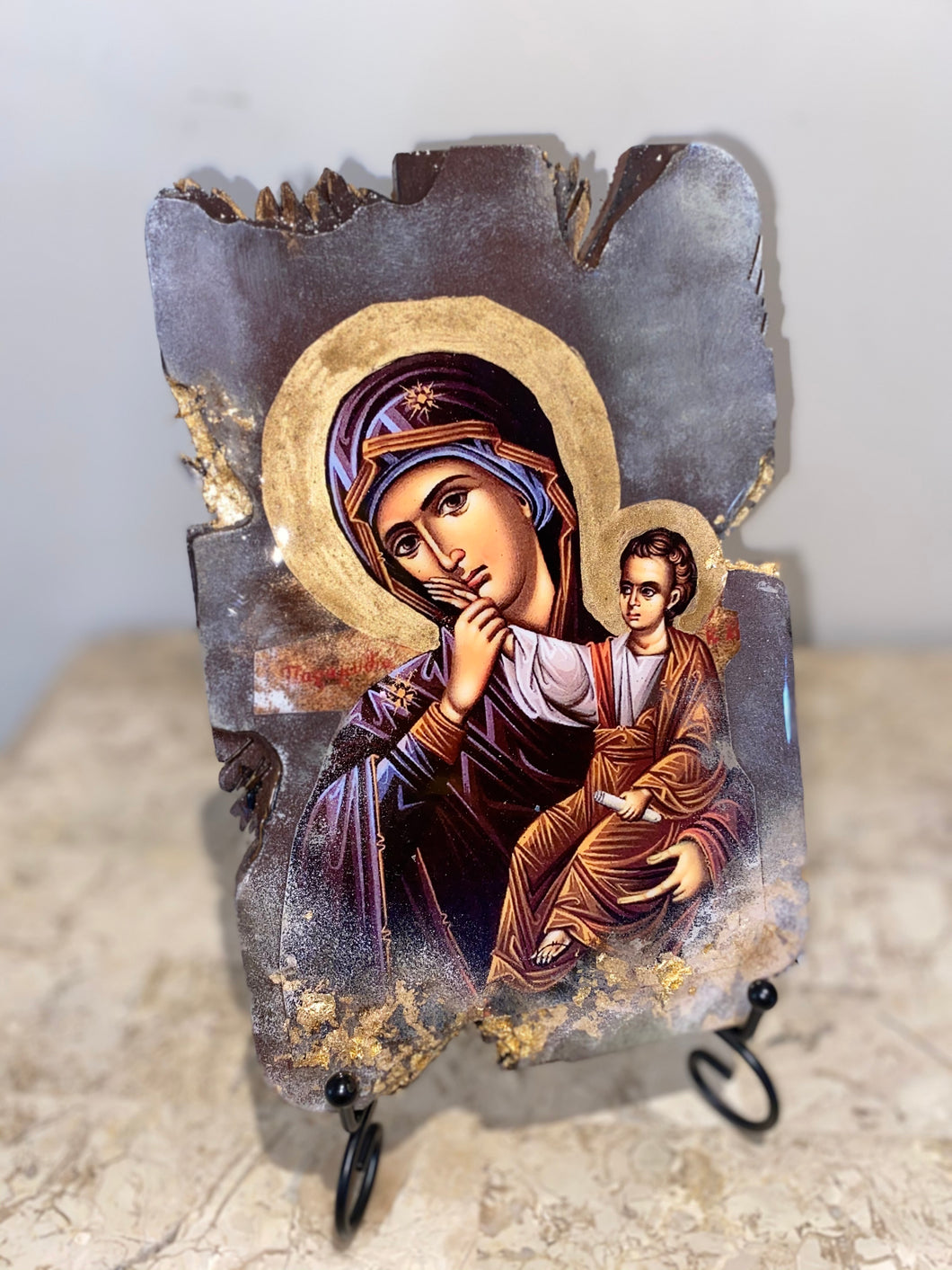 Mother Mary with baby Jesus religious icon
