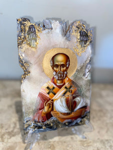 Saint Nicholas religious Icon -