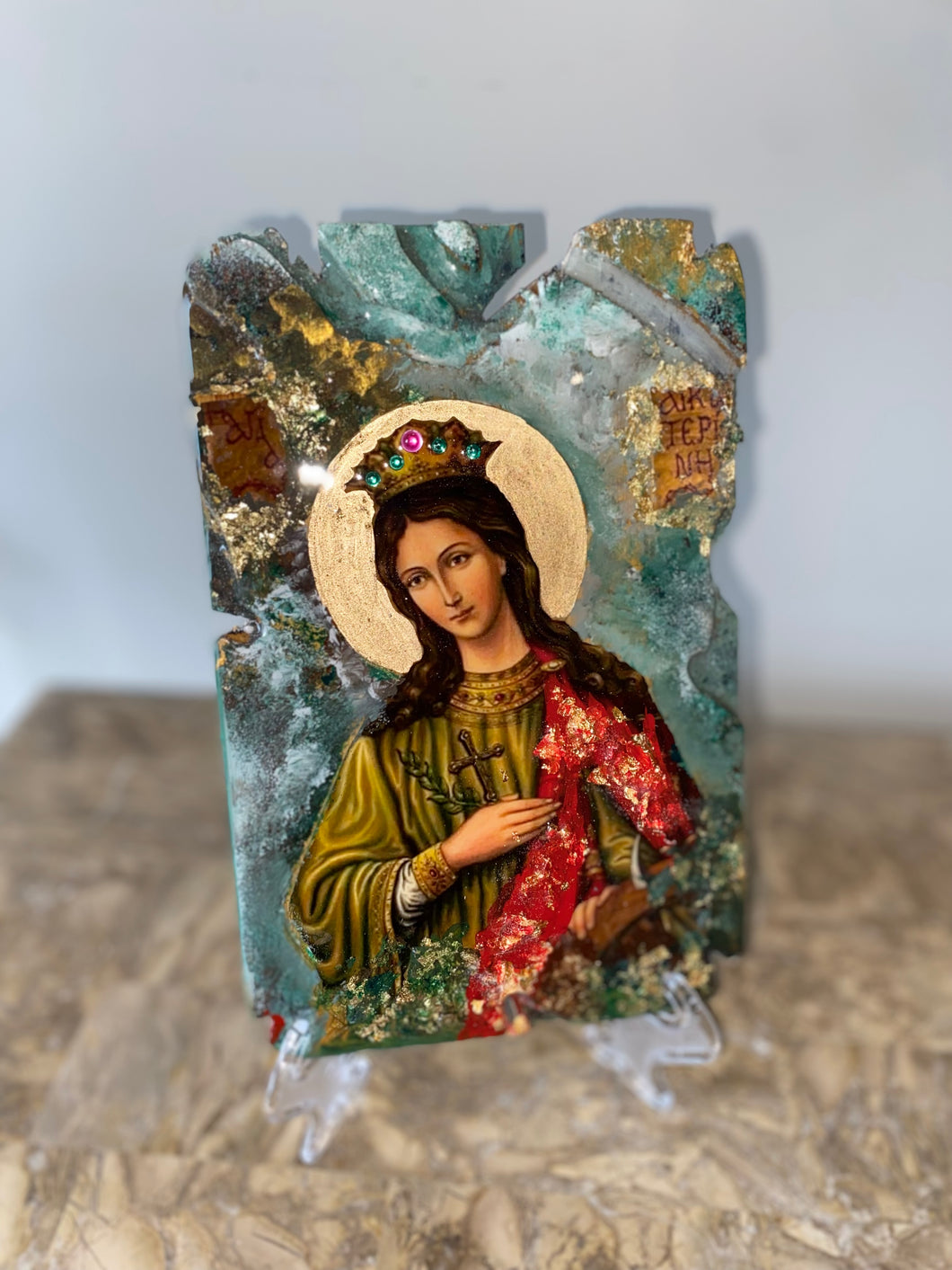 Saint Katherine (Agia Katerina) religious icon