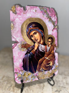 Mother Mary & baby Jesus religious icon
