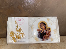 Load image into Gallery viewer, Gift Set - Mother Mary Icon &amp; M Keyring