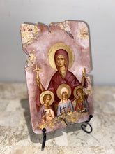 Load image into Gallery viewer, Saint Sophia and her three daughters religious icon