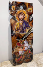 Load image into Gallery viewer, Jesus Christ &amp; Saint George religious icon - Large