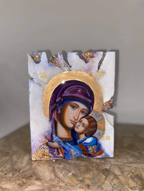 Mother Mary & baby Jesus religious icon