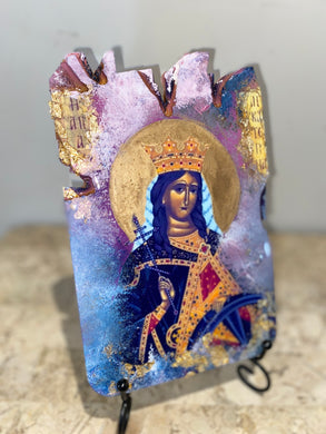 Saint Katherine (Agia Katerina) religious icon