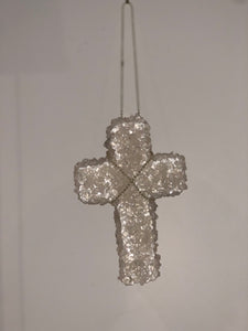 Clear Quartz crystal Gem Stone Cross - Original - One off- custom made to order